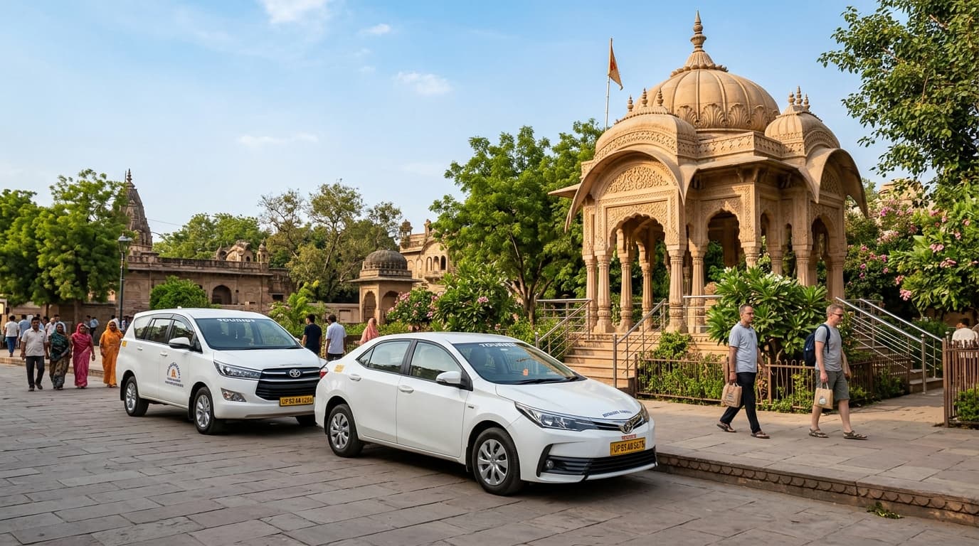 Hotel Girivar Dhaam Private Cab Fleet for Vrindavan, Mathura and Braj Tour Packages